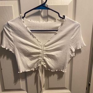 White crop top